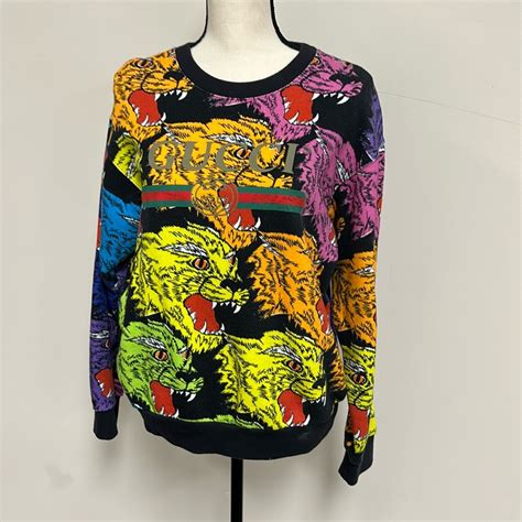 gucci rainbow tiger sweatshirt